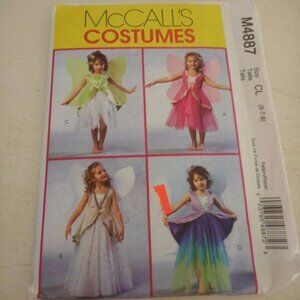 McCalls M4887 Costume Sewing pattern fairy w/wings